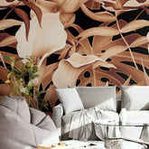 3125-B / Mysterious Jungle Abstract Floral Peel and Stick Wallpaper – Boho Chic Self Adhesive Wall Mural for Easy Install - Artevella