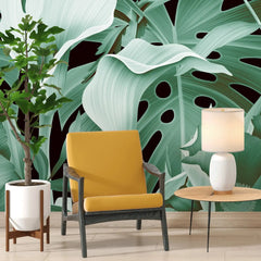 3125-C / Mysterious Jungle Abstract Floral Peel and Stick Wallpaper – Boho Chic Self Adhesive Wall Mural for Easy Install - Artevella