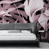 3125-E / Mysterious Jungle Abstract Floral Peel and Stick Wallpaper – Boho Chic Self Adhesive Wall Mural for Easy Install - Artevella