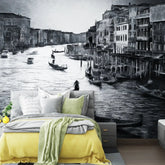 3128-A / Captivating Venice Scene Wallpaper: Peel & Stick Design for a Sophisticated Accent Wall" - Artevella