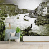 3128-F / Captivating Venice Scene Wallpaper: Peel & Stick Design for a Sophisticated Accent Wall" - Artevella