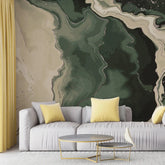 3132-E / Trendy Watercolor Waves Pattern Wallpaper - Easy Peel and Stick Removable Mural , Abstract Art Wallpaper - Artevella
