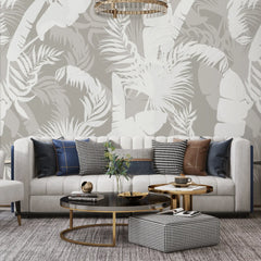 3150 / Leaf Wallpaper: Stickable Boho Jungle Decor, Modern Palm Design, Peel and Stick for Bedroom, Bathroom, Kitchen - Artevella