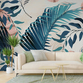 3220 / Botanical Wall Art Meets Geometric Design: Easy Install Peel and Stick Wallpaper for Modern Homes Mural - Artevella