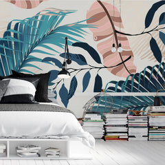 3220 / Botanical Wall Art Meets Geometric Design: Easy Install Peel and Stick Wallpaper for Modern Homes Mural - Artevella