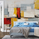 3229 / Abstract Art Wallpaper, Colorful Wall Decor, Modern Art Mural, Contemporary Room Accent, Artistic Home Update - Artevella