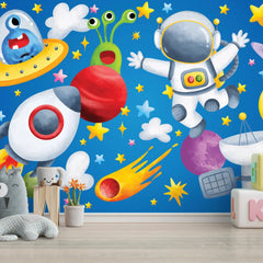 6000 / Star Space Peel and Stick Wallpaper for Kids Room, Nursery Decor - Removable and DIY Nursery Wall Decal - Artevella