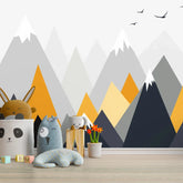 6039 / Mountain Landscape Peel and Stick Wallpaper: Ideal for Nursery Decor, Playroom, and Kids Room - Artevella