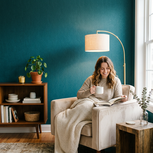Transform Your Home with Sophisticated Teal Wallpaper