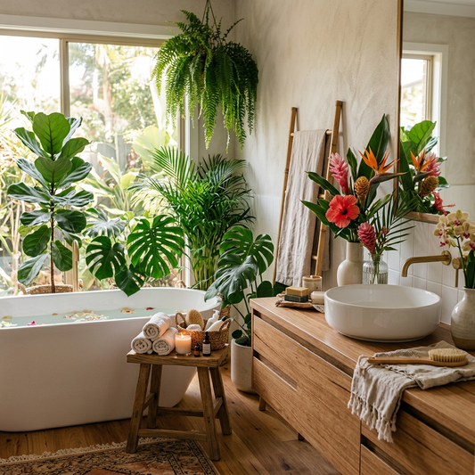 Tropical and Floral Bathroom Trends: Bringing the Outdoors In