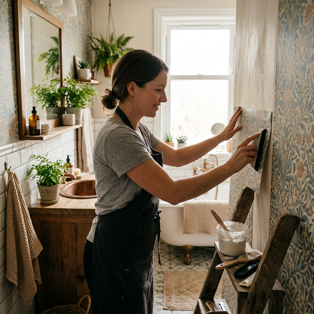Wallpapering Over Humid Bathroom Walls: A Complete Guide