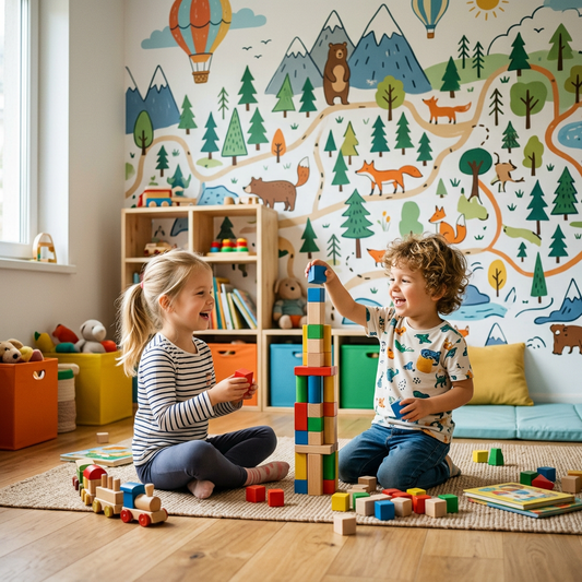 Creative Playroom Wallpaper Ideas for Active Children
