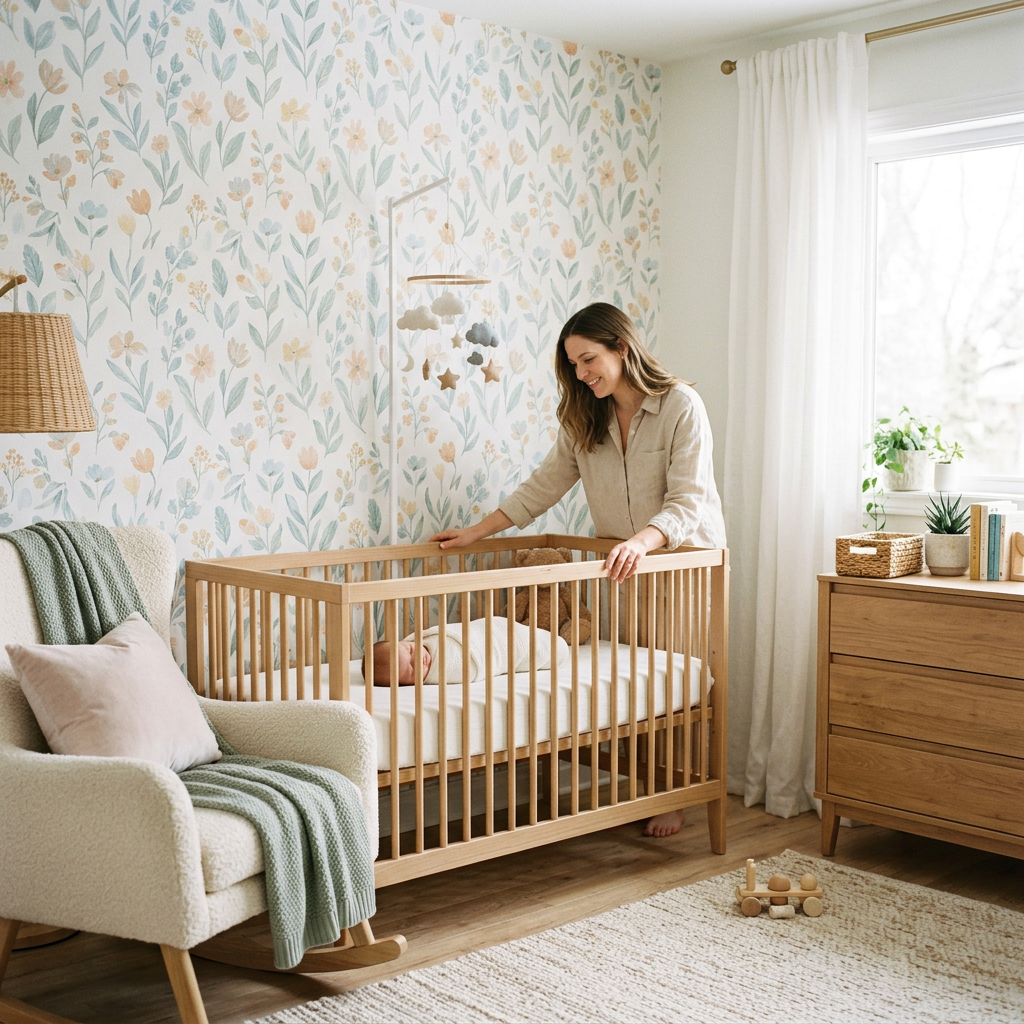 Pastel Wallpaper Trends for a Calming Baby Sanctuary