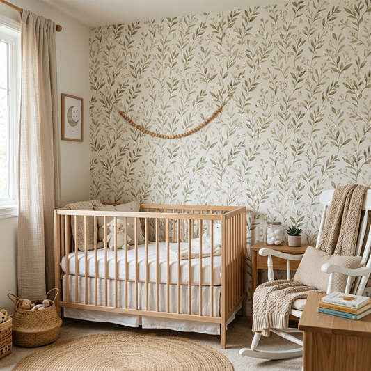 Small Nursery Ideas: Using Wallpaper to Create Space