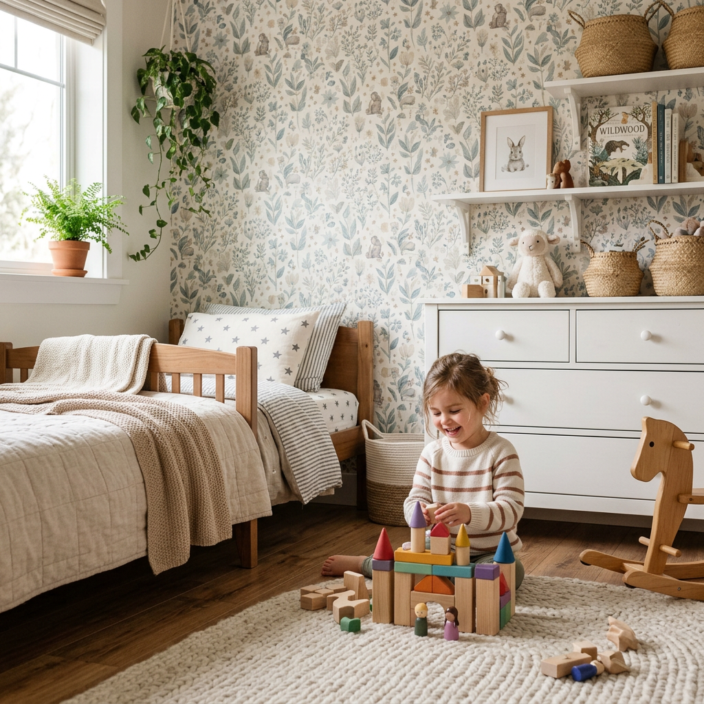 Transitional Kids' Wallpaper: Designs That Grow with Them