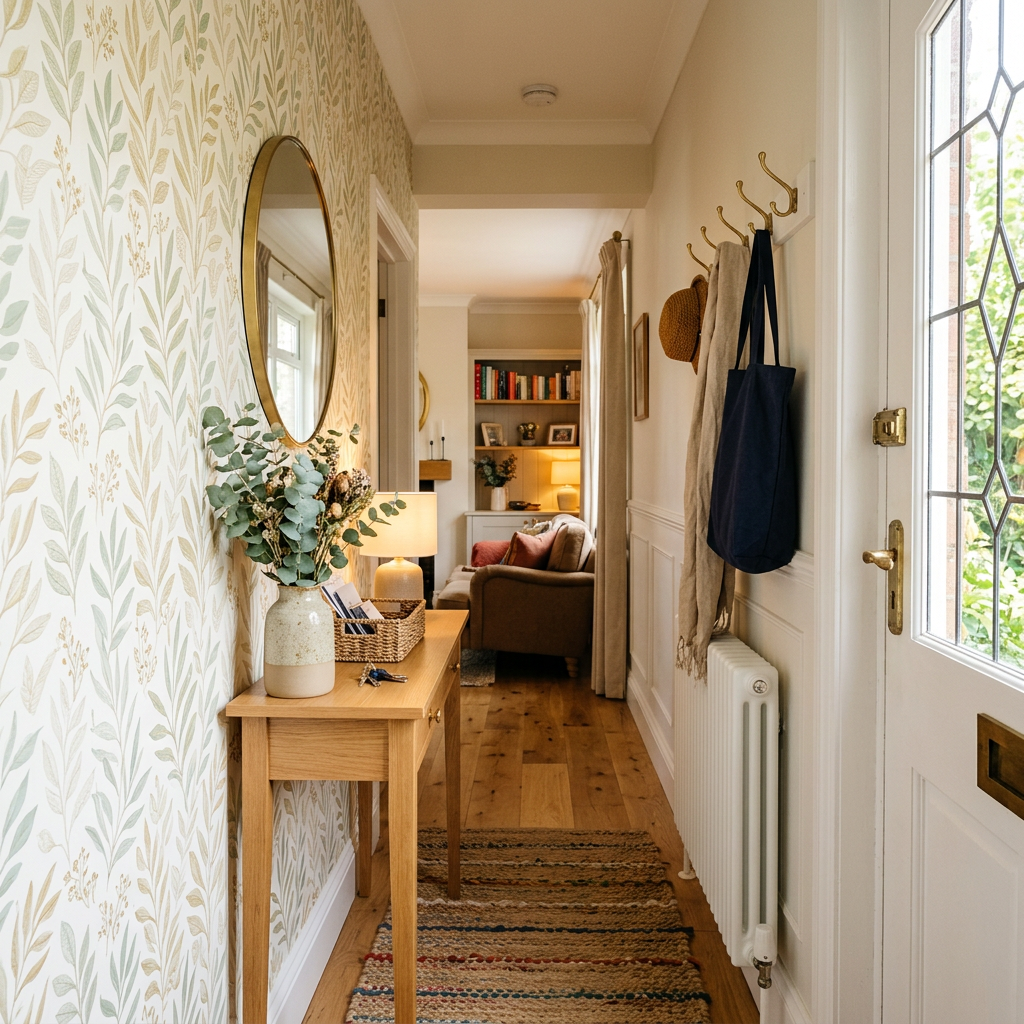 Small Hallway Wallpaper: Brighten Up Dark Entryways
