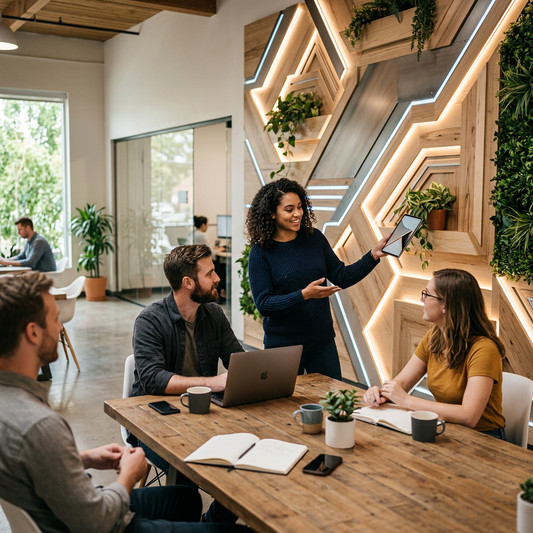 Modernizing a Tech Office: Futuristic Wall Designs