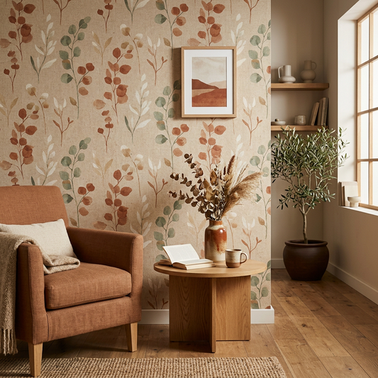 Rust Japandi Botanical Wallpaper Trends and Palette Guide