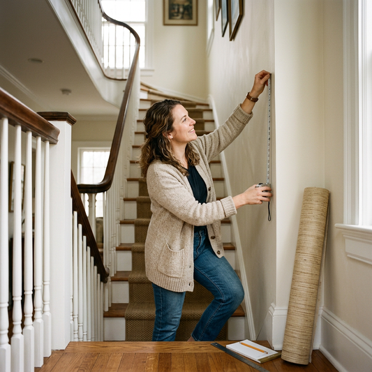 How to Measure Stairwells for Grasscloth Wallpaper