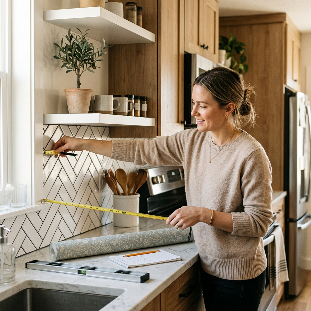 How to Measure Kitchen Backsplash Wallpaper