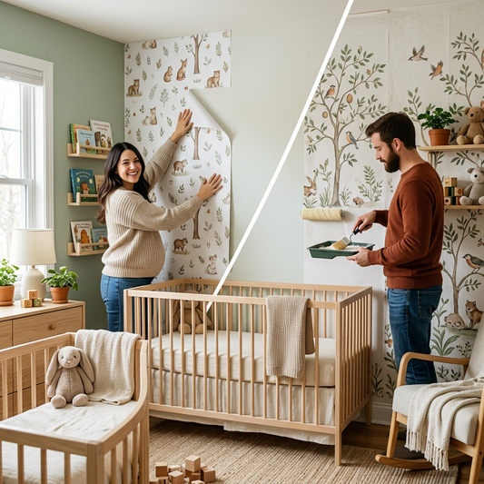 Peel-and-Stick vs. Traditional Wallpaper for Nurseries