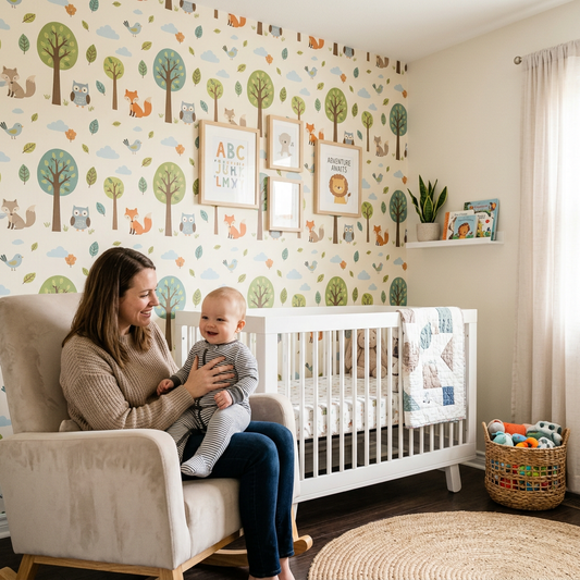 Nursery Decor for Renters: Dreaming Big with Temporary Paper