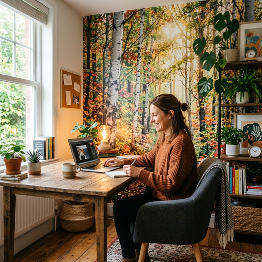 10 Removable Wall Murals to Transform Your Home Office