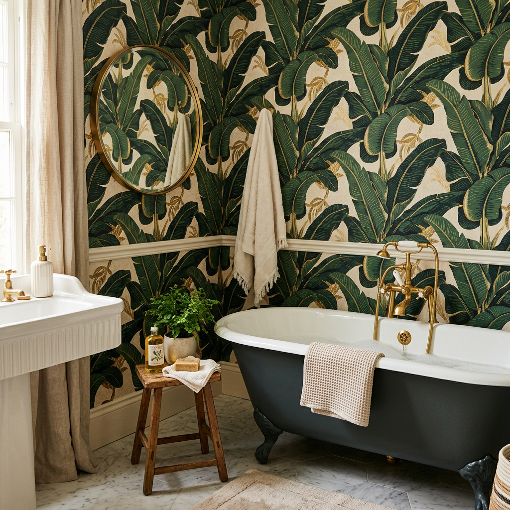 Luxury Renter’s Guide: Bathroom Wallpaper for Wet Spaces