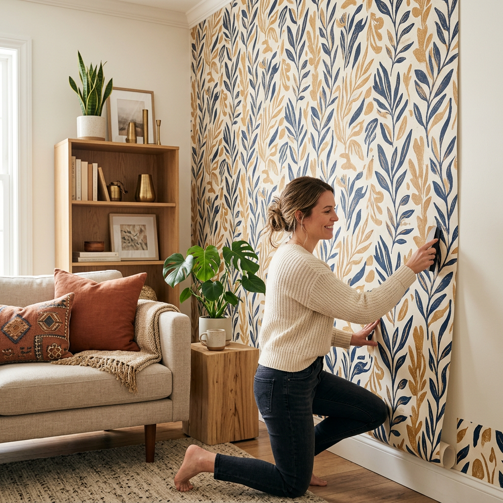 How to Create a Temporary Accent Wall That Looks Permanent