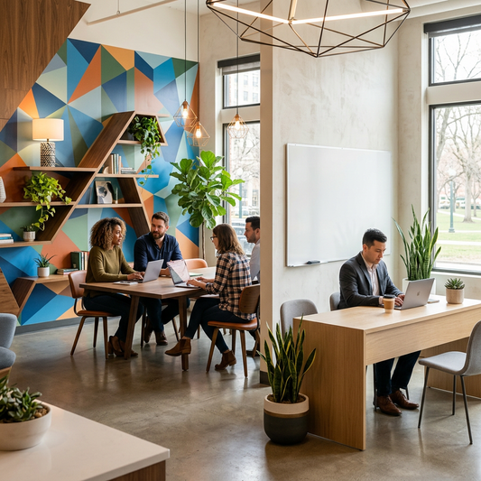 Modern Workplace Design: Geometric vs. Minimalist