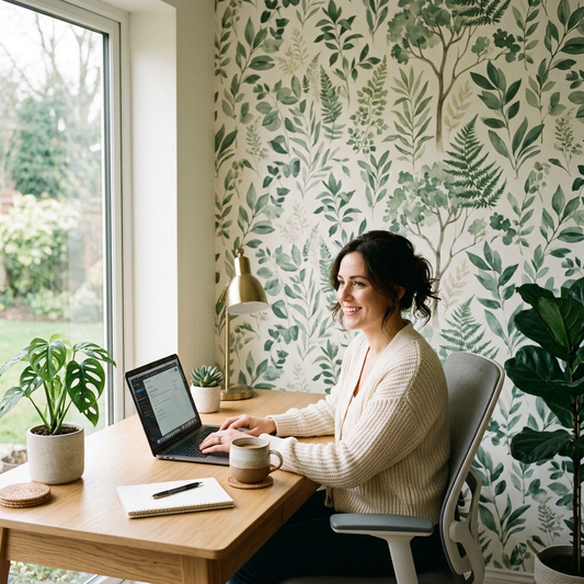 Wellness-Driven Design: Nature-Inspired Office Wallpapers