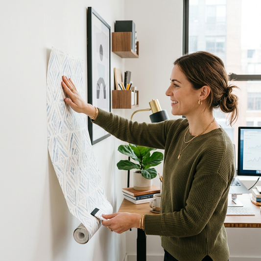 Removable Office Wallpaper for Rented Workspaces