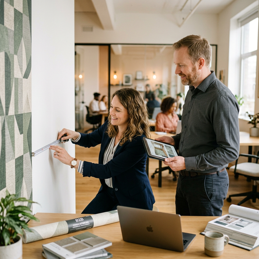 How to Measure and Order Office Wallpaper: A B2B Checklist