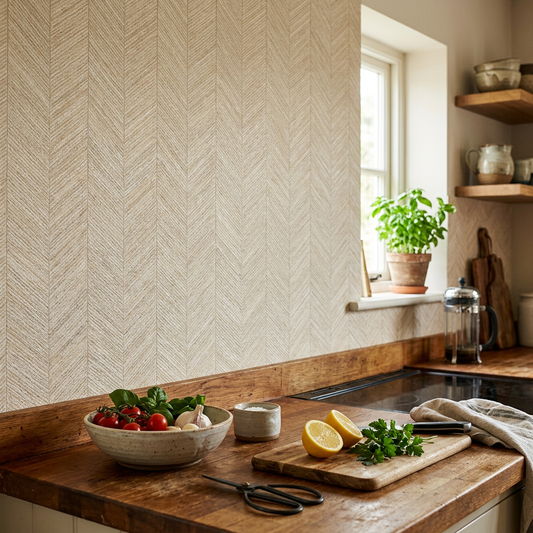 Textured Vinyl Wallpaper for Kitchen Backsplashes: Pros & Cons
