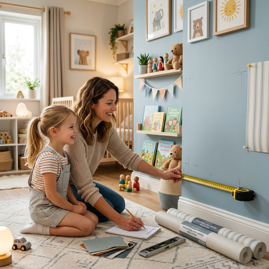 Measuring Kids Rooms for Traditional Non-Woven Wallpaper