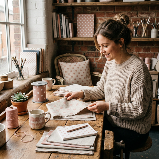 Industrial Blush Pink Polka Dots: Trend Analysis