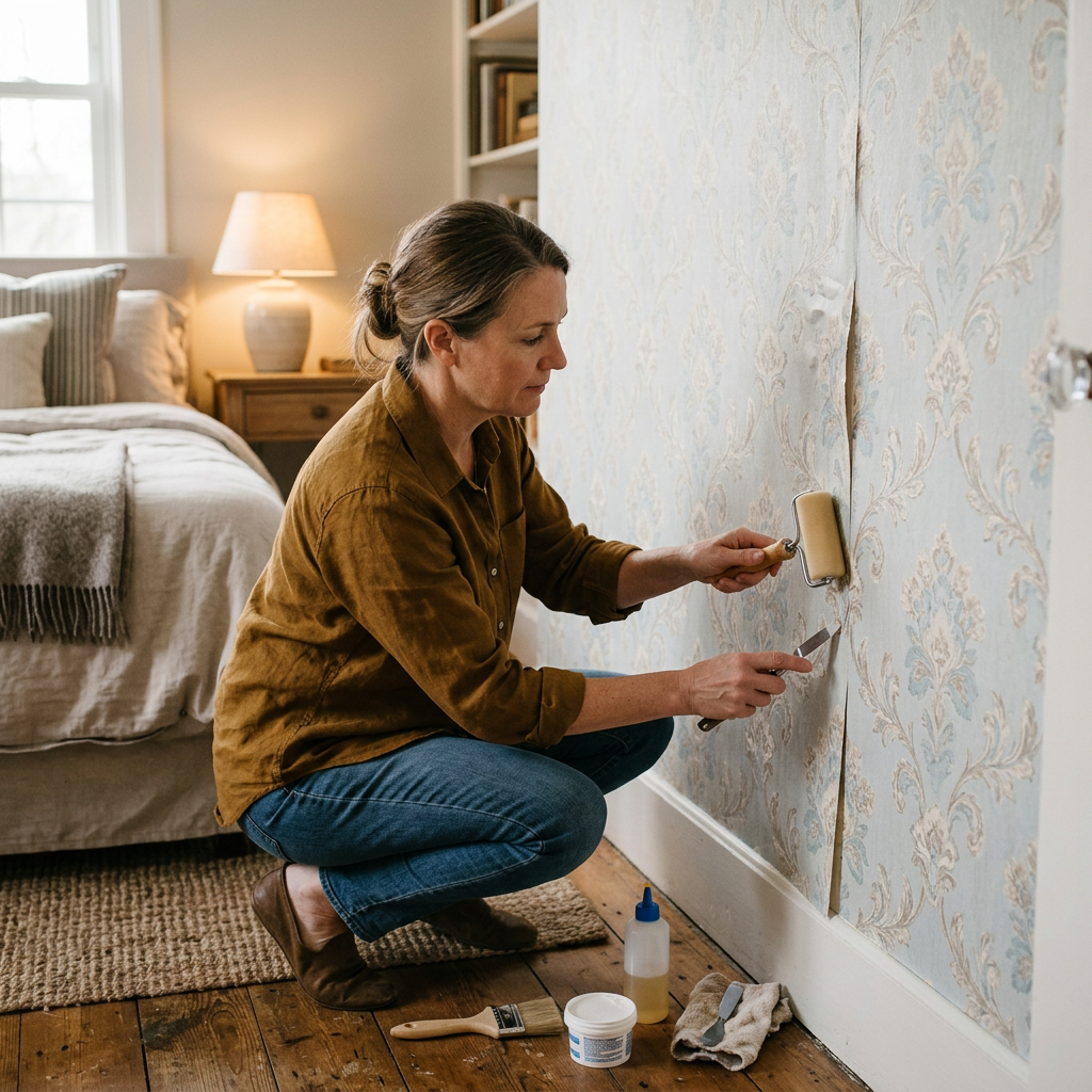 How to Fix Prepasted Bedroom Wallpaper Issues
