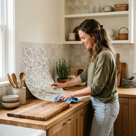 Prepasted Wallpaper for Kitchen Backsplashes