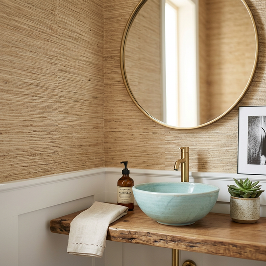 Grasscloth Wallpaper in Powder Rooms: A Complete Buyer Guide