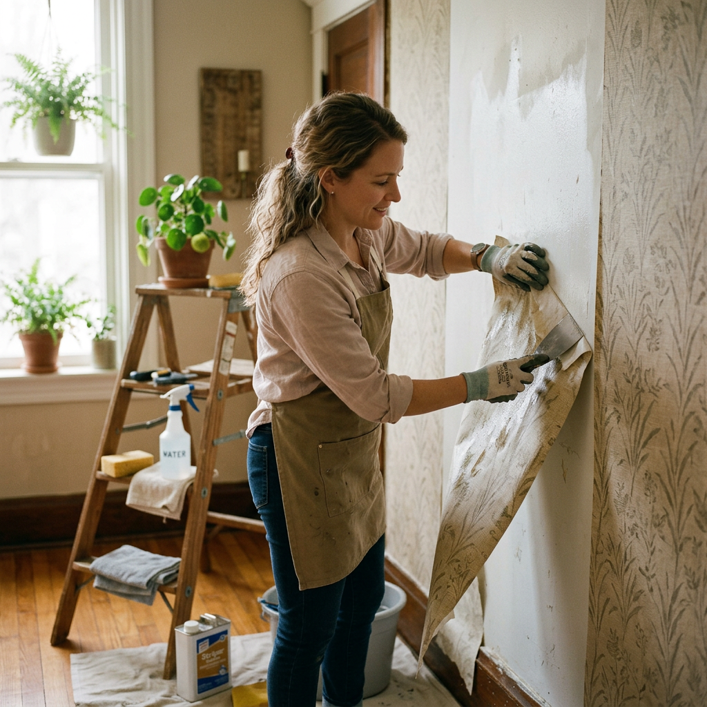 How to Remove Fabric-Backed Wallpaper Safely