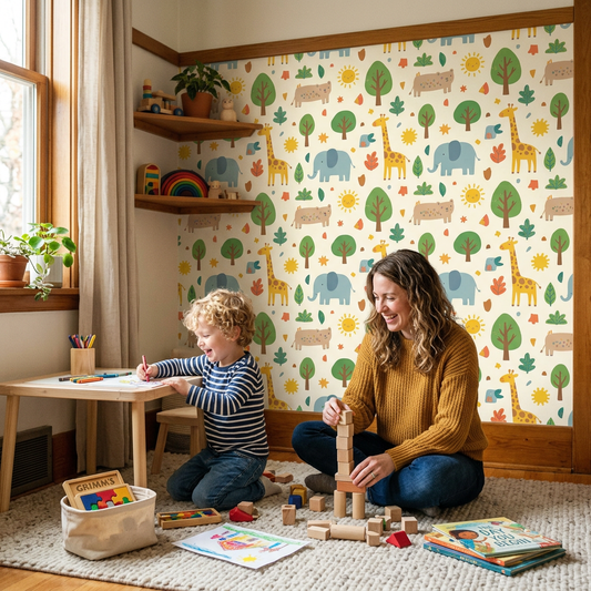 Peel-and-Stick Playroom Wallpaper: Cost & Durability Guide