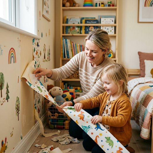 How to Remove Washable Vinyl Wallpaper in Kids' Rooms