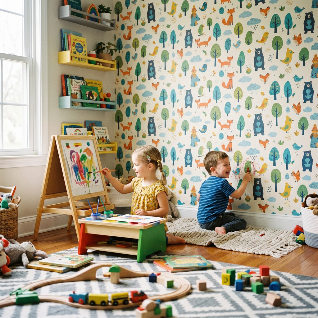 Washable Vinyl Wallpaper for Playrooms: A Buying Guide