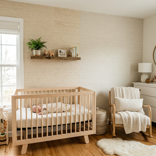 Real vs. Faux Grasscloth Wallpaper for Nurseries