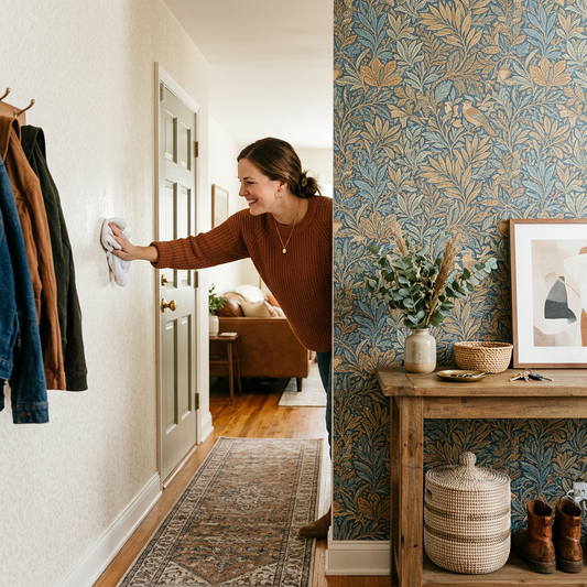Washable Vinyl vs Standard Wallpaper for Entryways