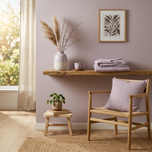 Lilac Herringbone: The New Japandi Color Trend