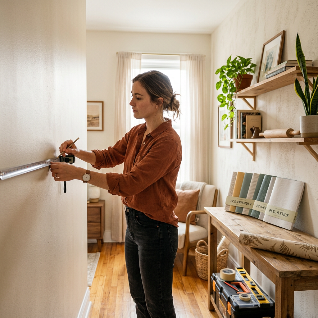 How to Measure Eco Wallpaper for Rental Apartments