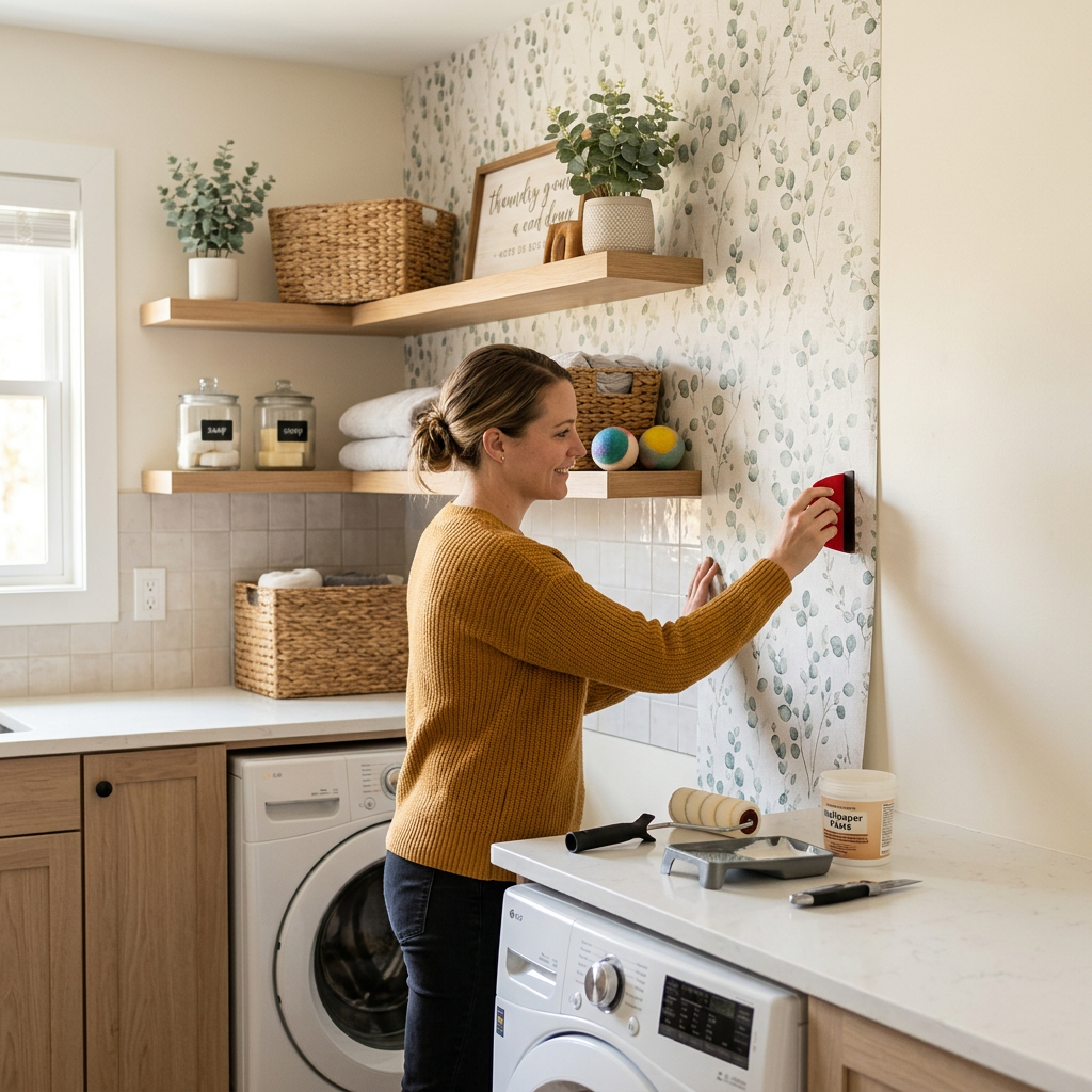 How to Install and Maintain Vinyl Wallpaper in Laundries