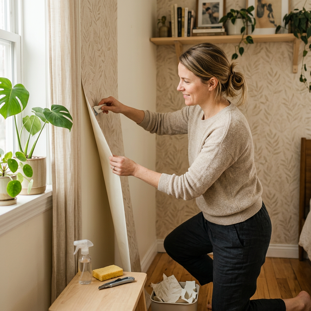 How to Safely Remove Renter-Friendly Eco Wallpaper