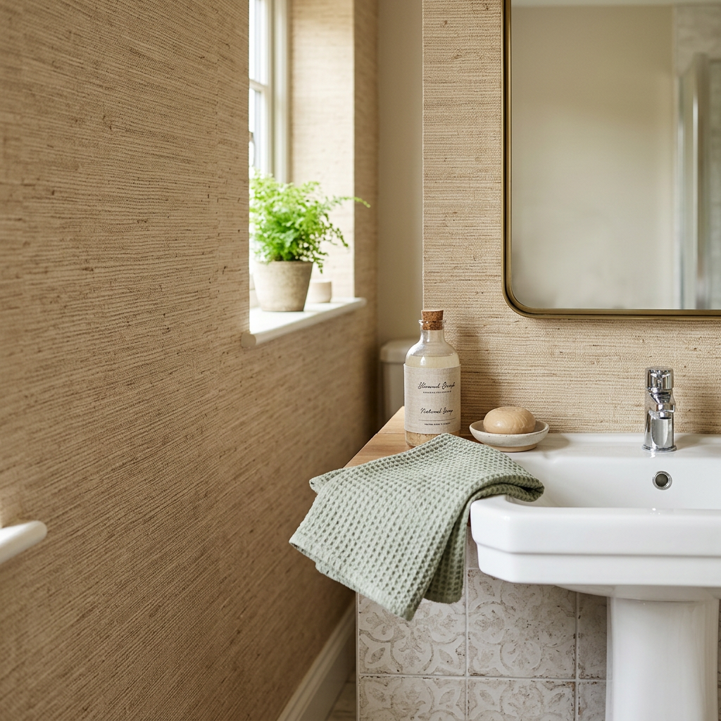 Grasscloth Wallpaper in Bathrooms: The Ultimate Care Guide